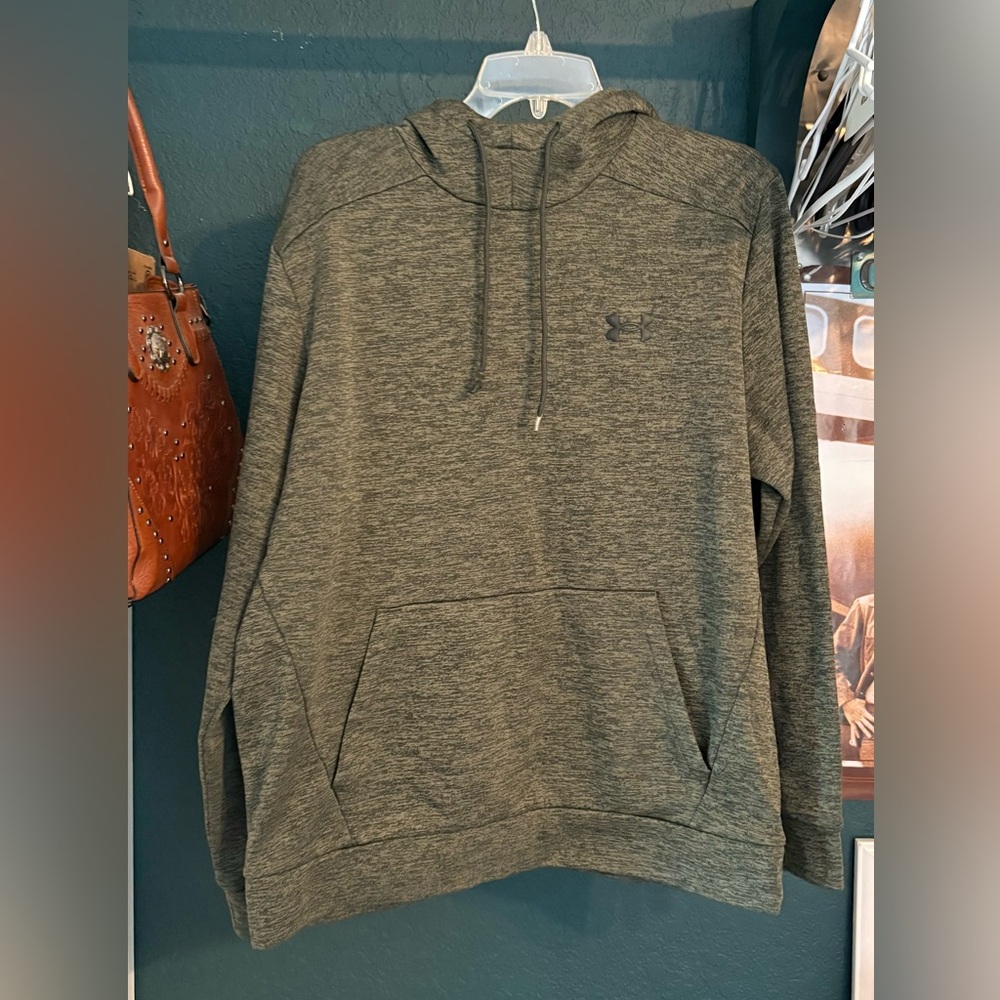 Under Armour Men’s Heather Green Crewneck Hoodie